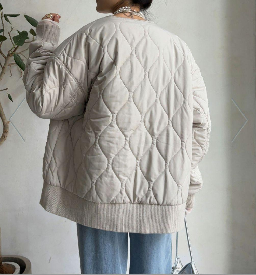 にゃんこ☆siro de labonte☆キルティングMA-1☆ M