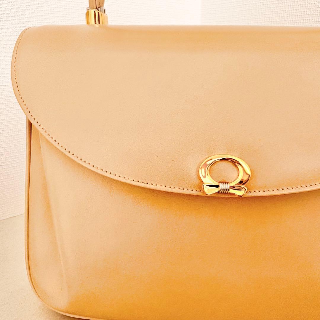 ★週末1000円引き中【美品】WAKO ハンドバッグ　銀座和光　ベージュ　レザー