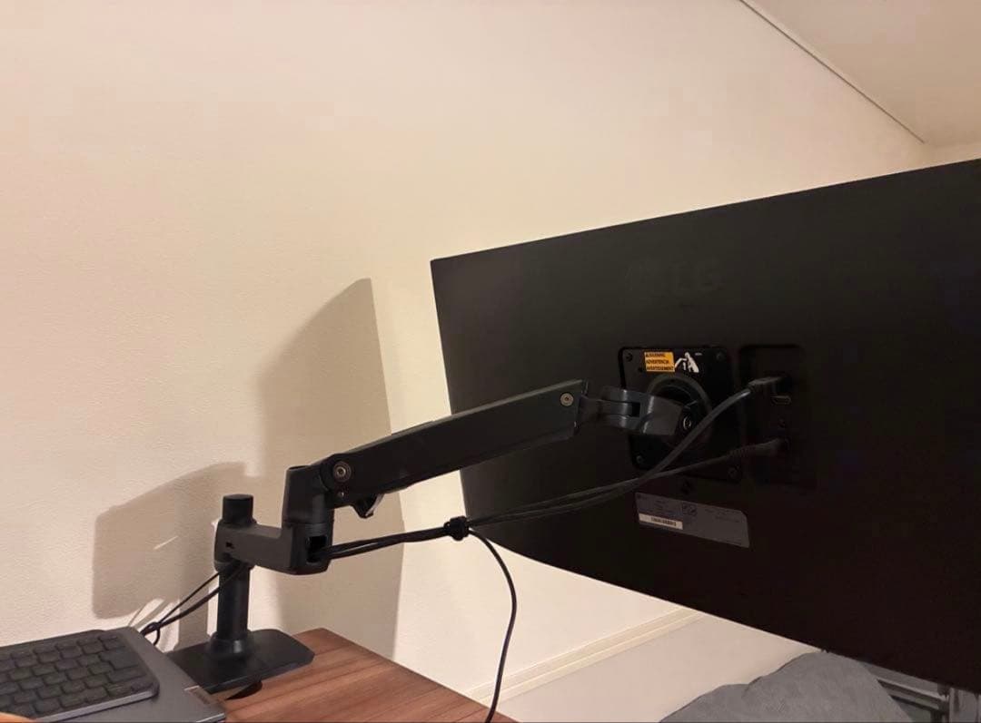 LGウルトラワイドモニター34WP500-B＋エルゴトロンモニターアーム