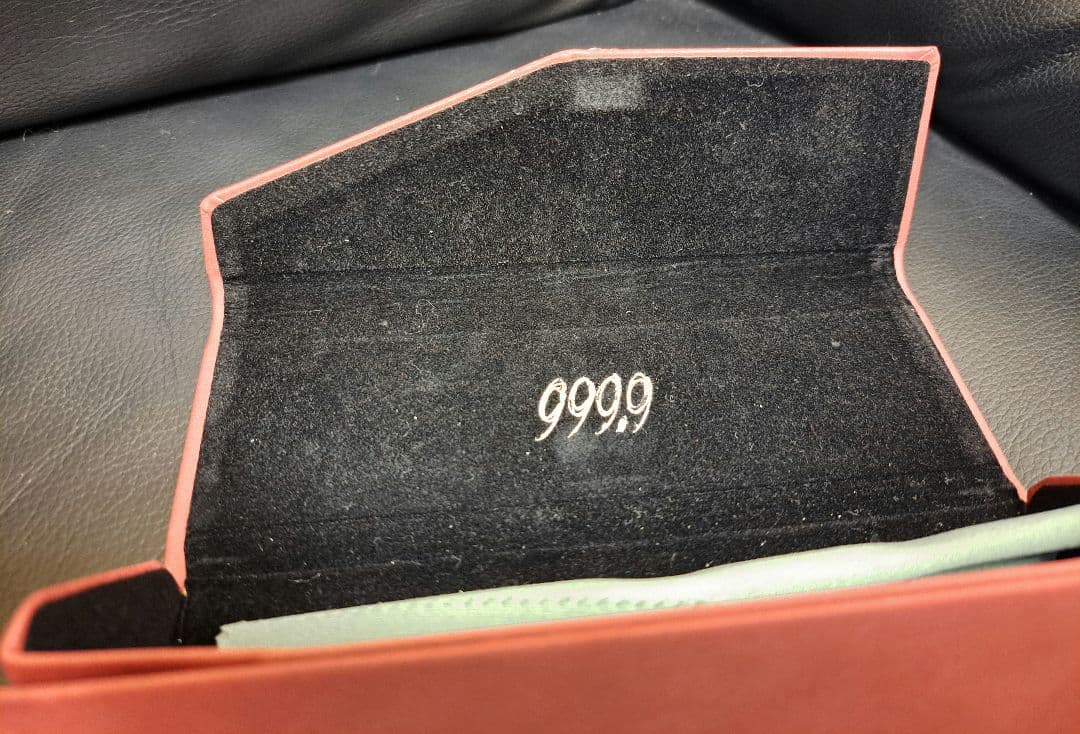 美品　現行品　999.9フォーナインズ　Sー340T シルバー　アスタリスク