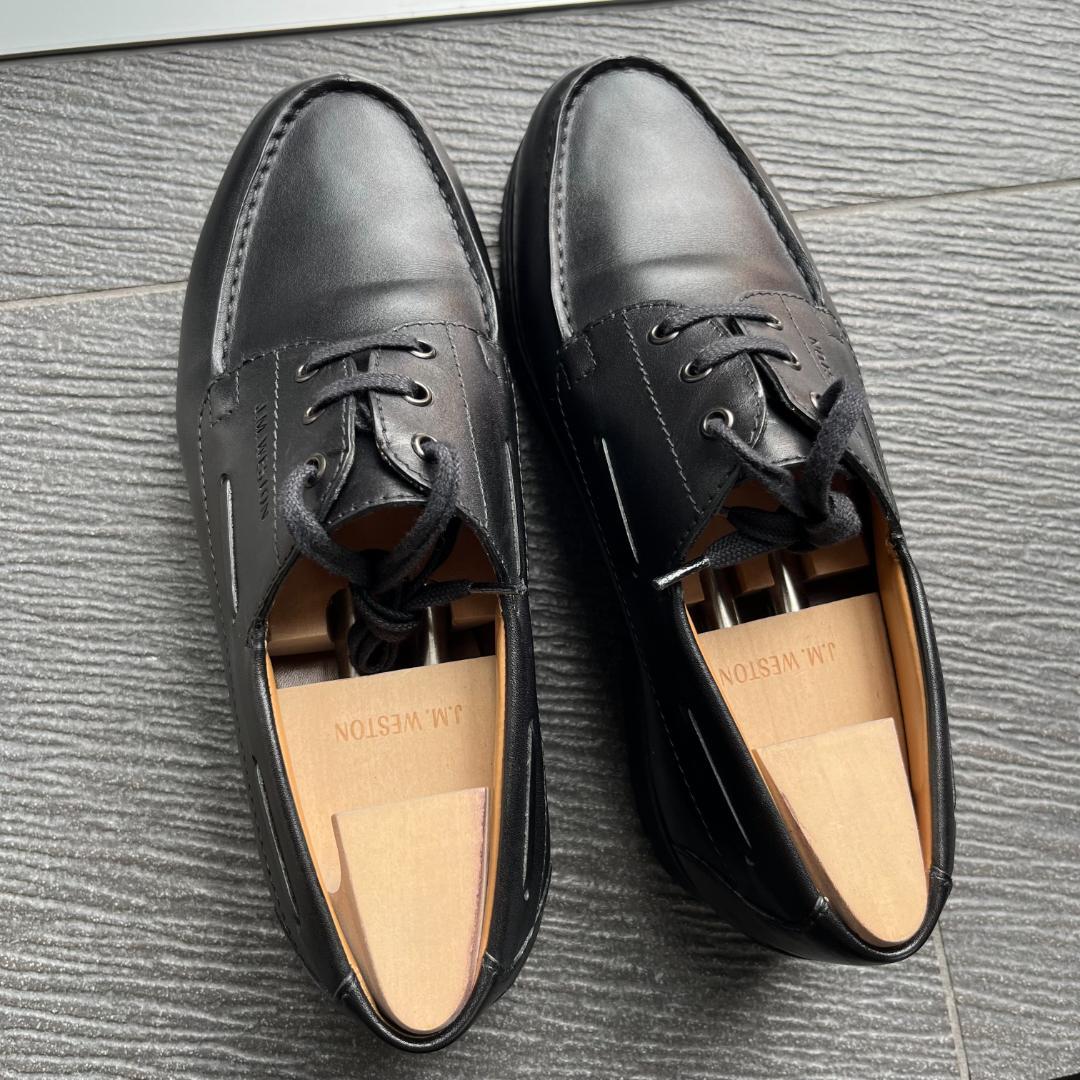 JM Weston #690 ヨット ブラック ソフトカーフ 6/D