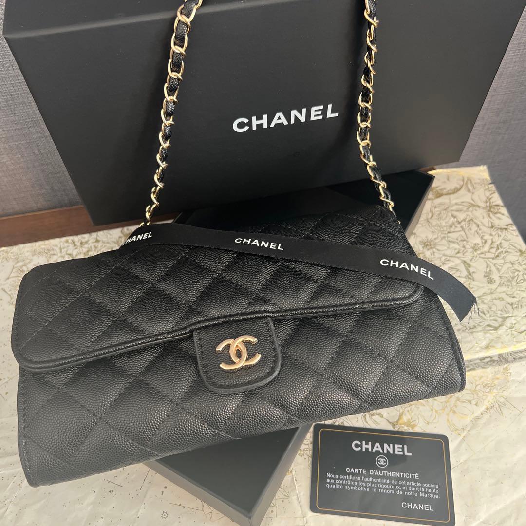 え*ー様 ショルダーバッグ　キルティングノベルティCHANELチェーンウォレット