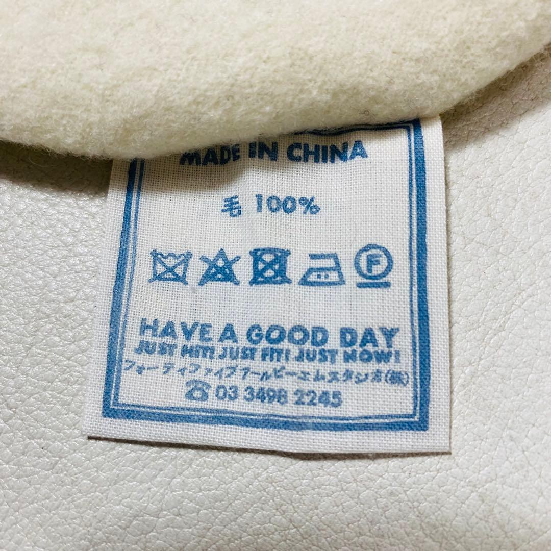 45rpm 45R フロート縮絨deレースTシャツ ウール 長袖 トップス