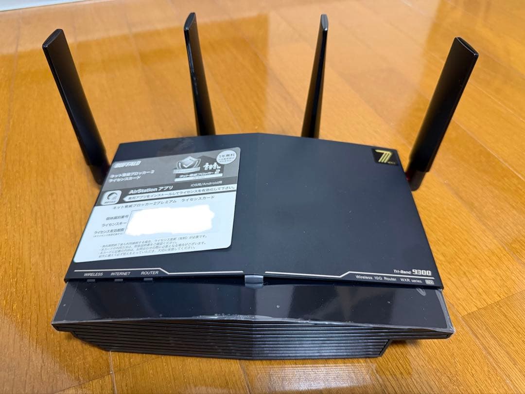 BUFFALO Wi-Fi7 WXR9300BE6P Wi-Fiルーター
