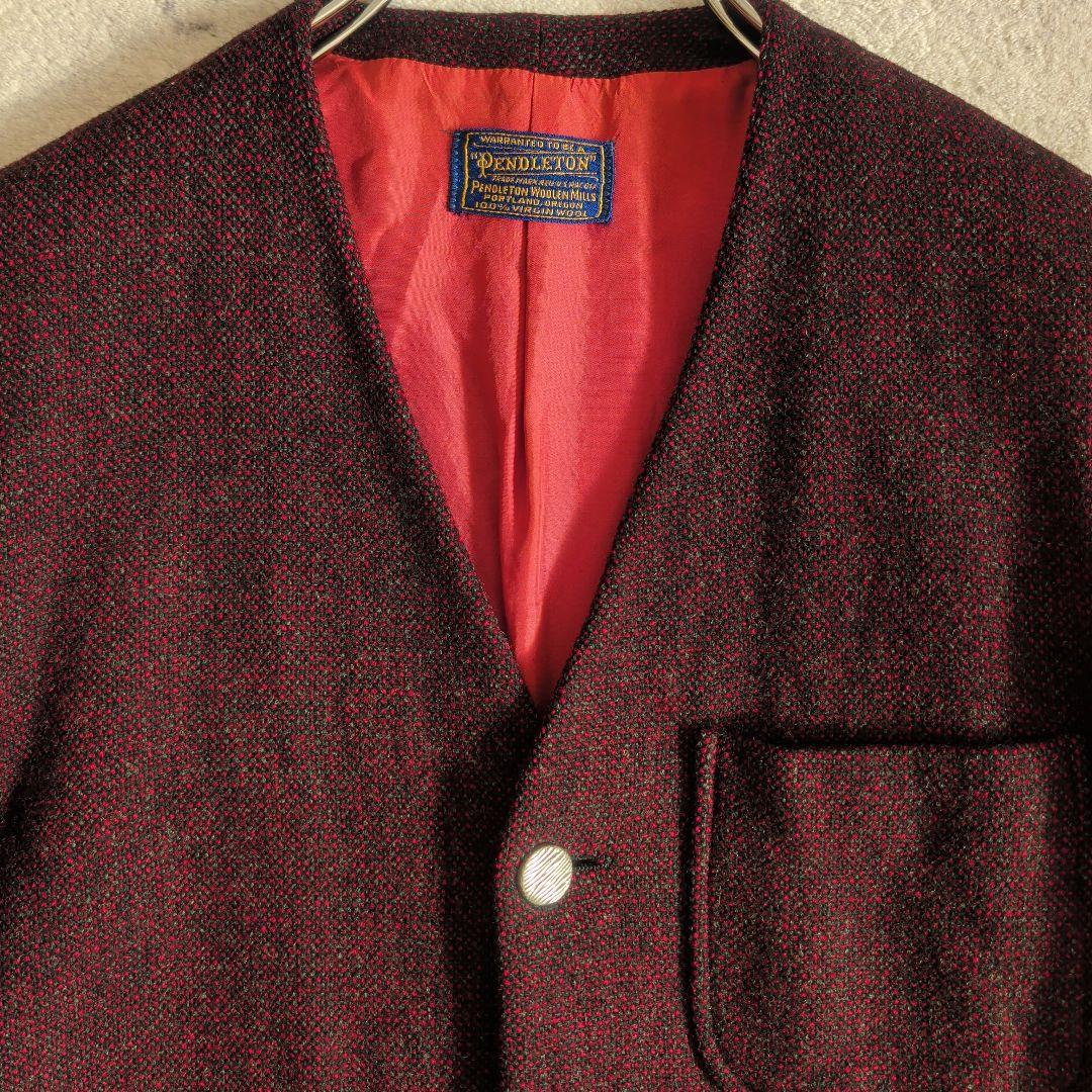希少 40s ヴィンテージ ペンドルトン ノーカラー ジャケット 入手困難