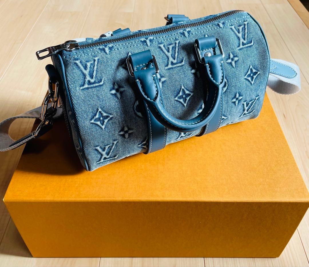 美品　ルイヴィトン　キーポル25 デニムモノグラム