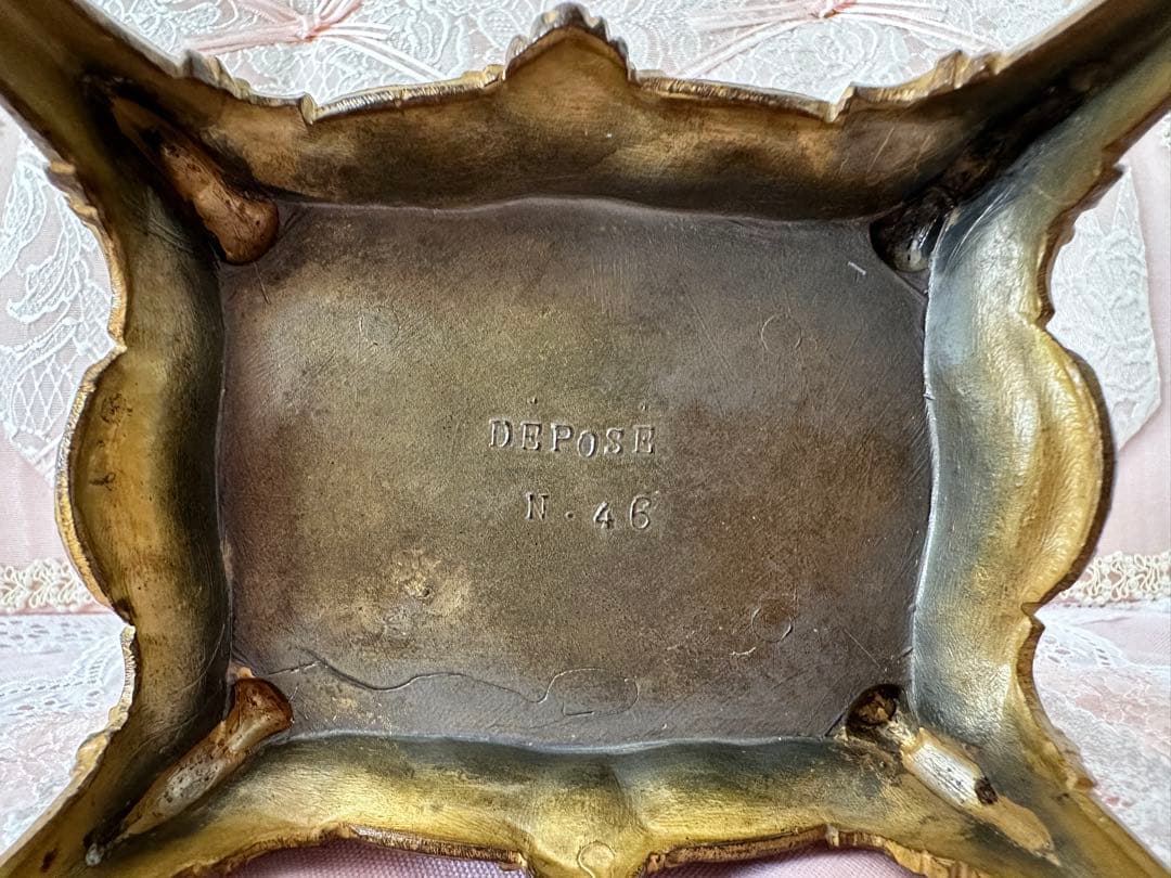 アンティーク　ブロンズジュエリーBOX