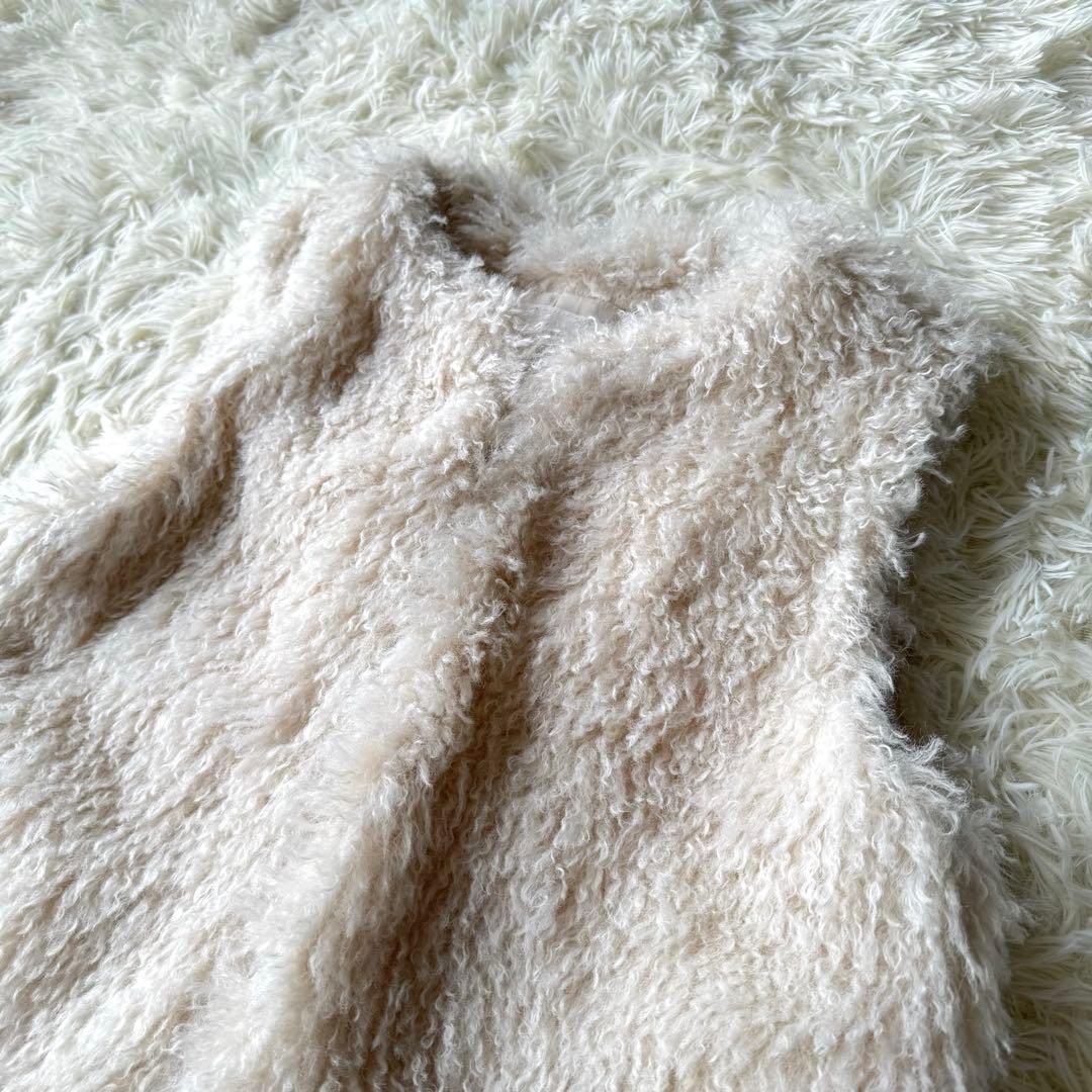 【新品未使用】トゥモローランドBallseyプードルファークルーネック ジレ