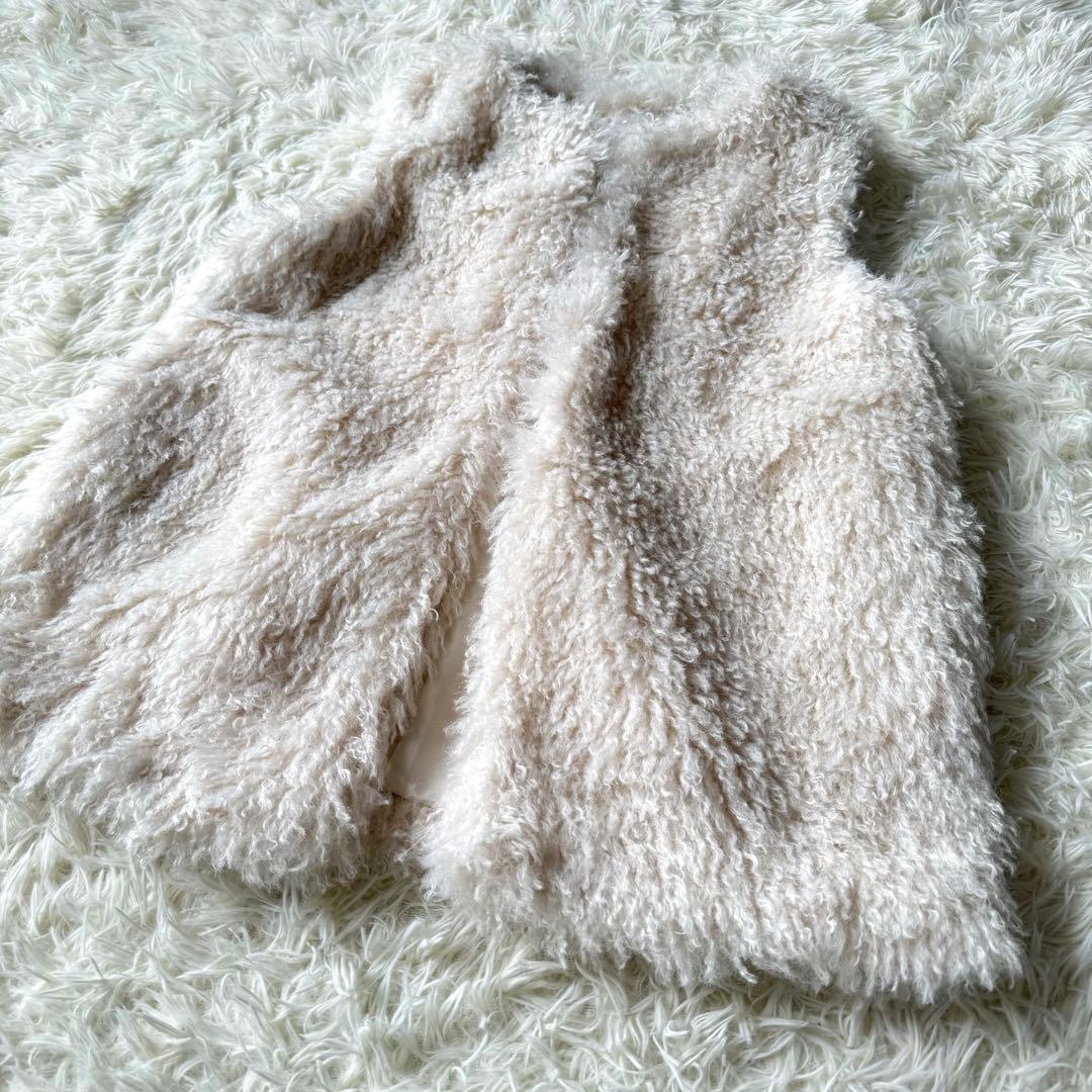 【新品未使用】トゥモローランドBallseyプードルファークルーネック ジレ