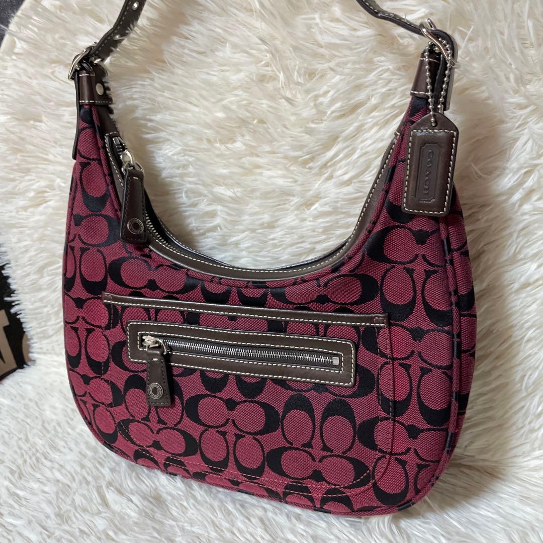コーチ シグネチャー 柄 ホーボー Y2K ワンショルダー　6045