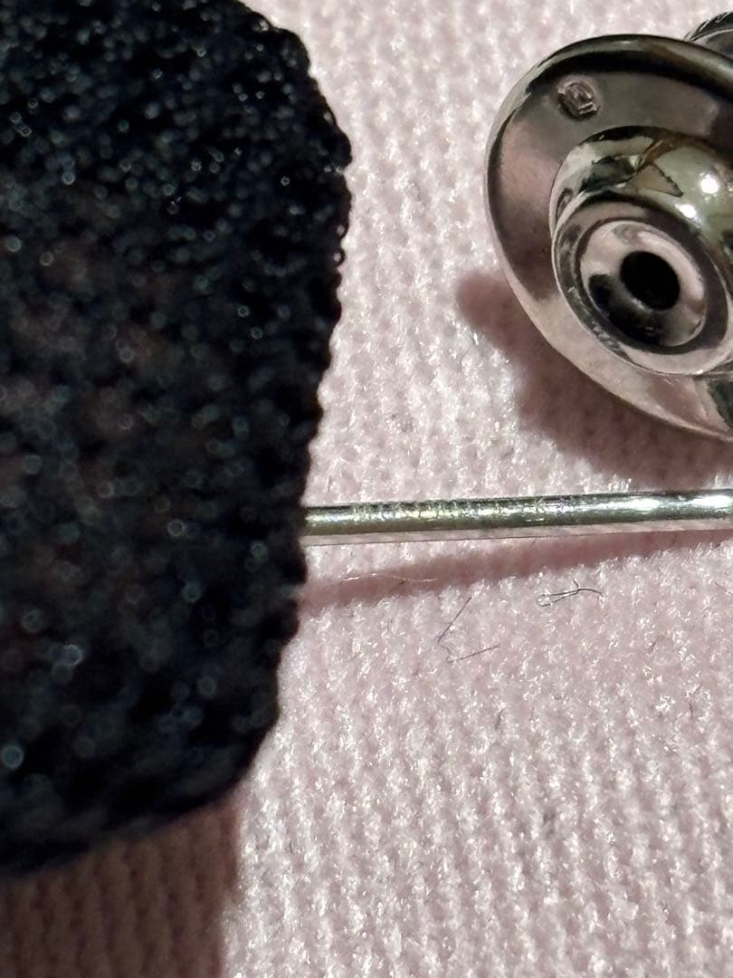 ミキモト　タイタック　ピン部分k18 ホワイトゴールド　一粒　ネクタイピン