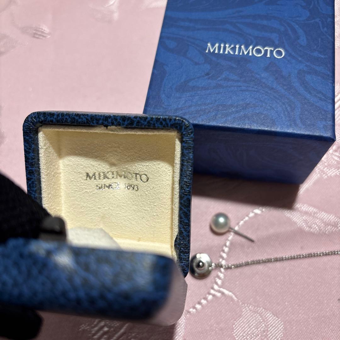 ミキモト　タイタック　ピン部分k18 ホワイトゴールド　一粒　ネクタイピン