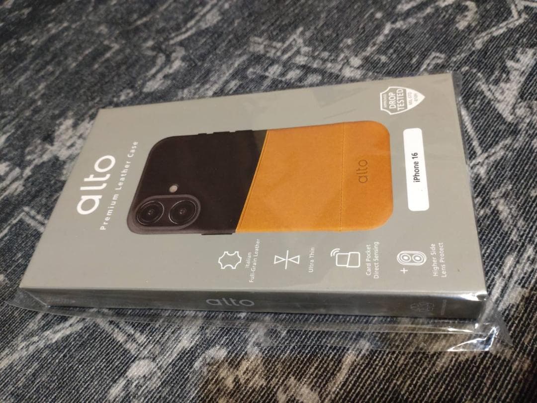 iPhone16 ケース 本革 レザー カード入れ 耐衝撃 イタリア製 カバー用