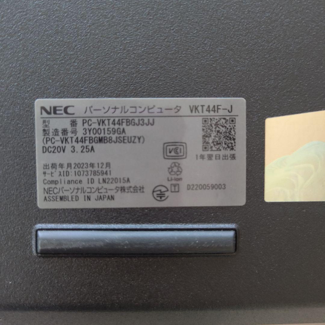 Windowsノート本体 NEC VersaPro VKT44/FB model GJ3JJ