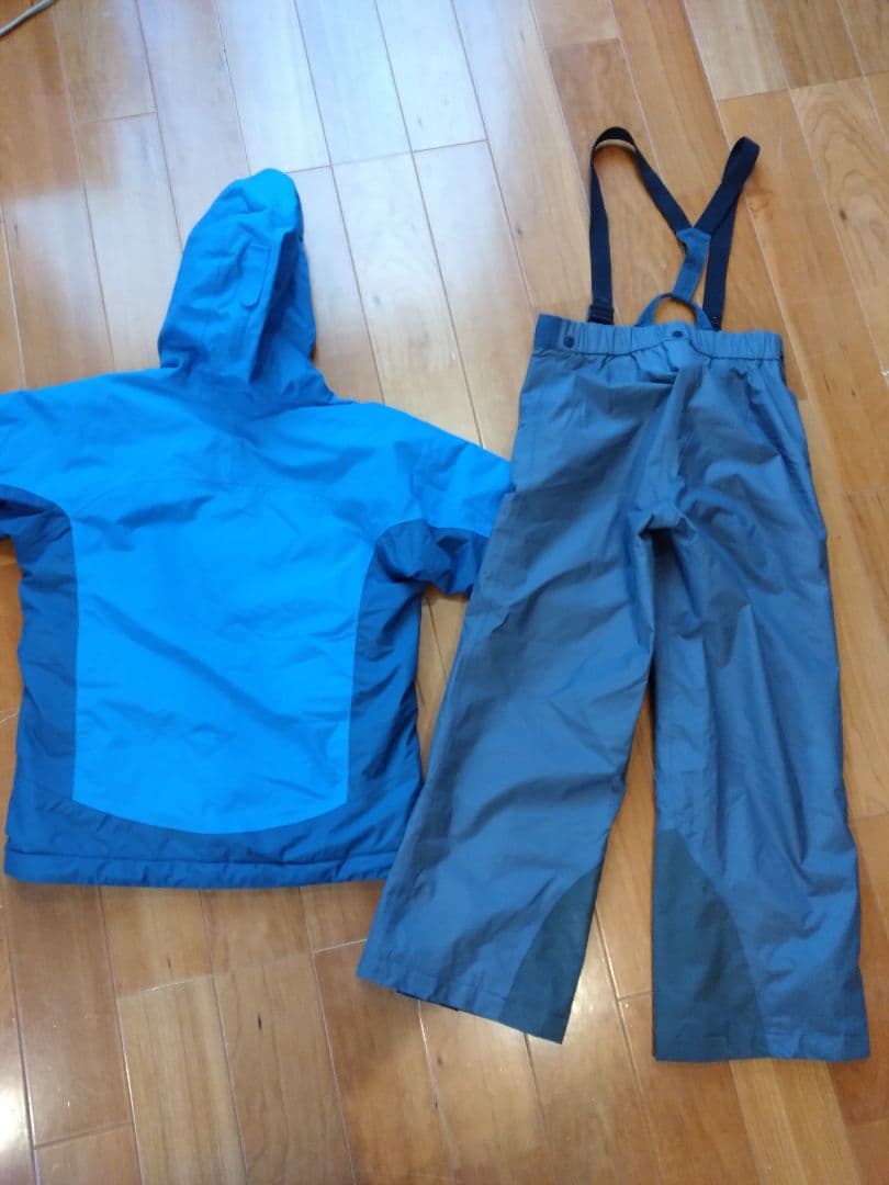 【極美品】モンベル mont-bell スキーウェア 上下130 ブルー スノボ