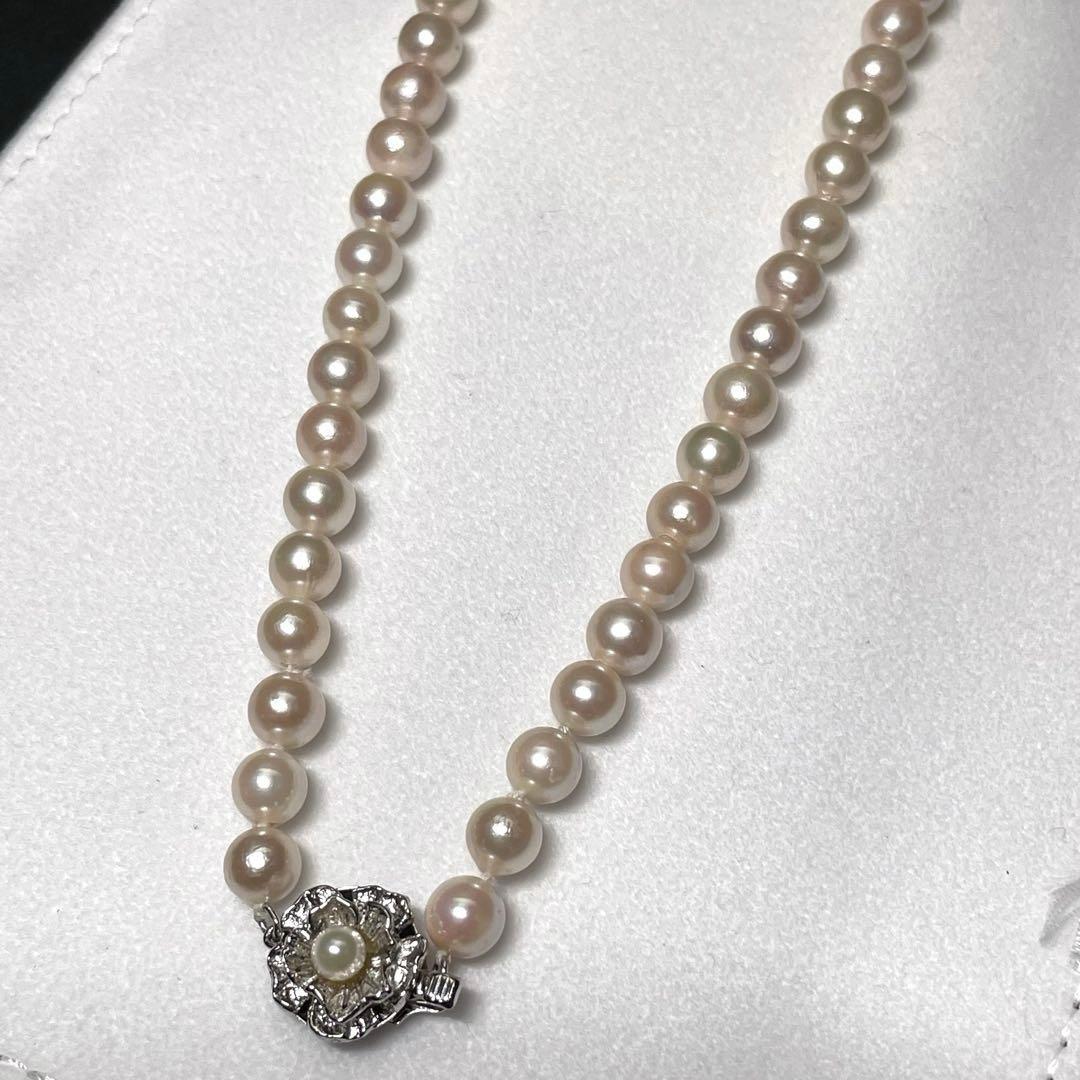 【テリ強】7.0-7.4mm あこや本真珠 ネックレス