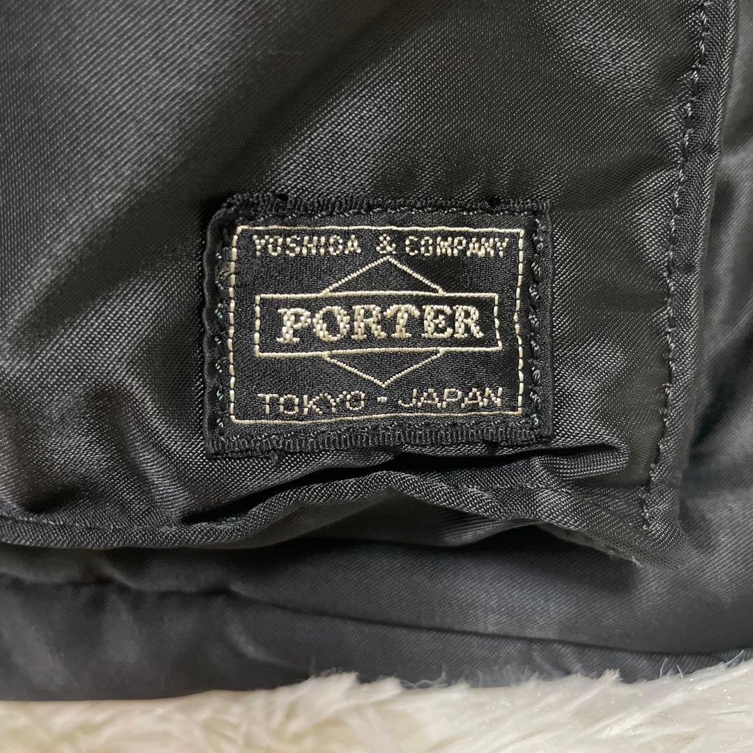 【美品】ポーター タンカー 2way オーバーナイト ブリーフケース 黒 2層