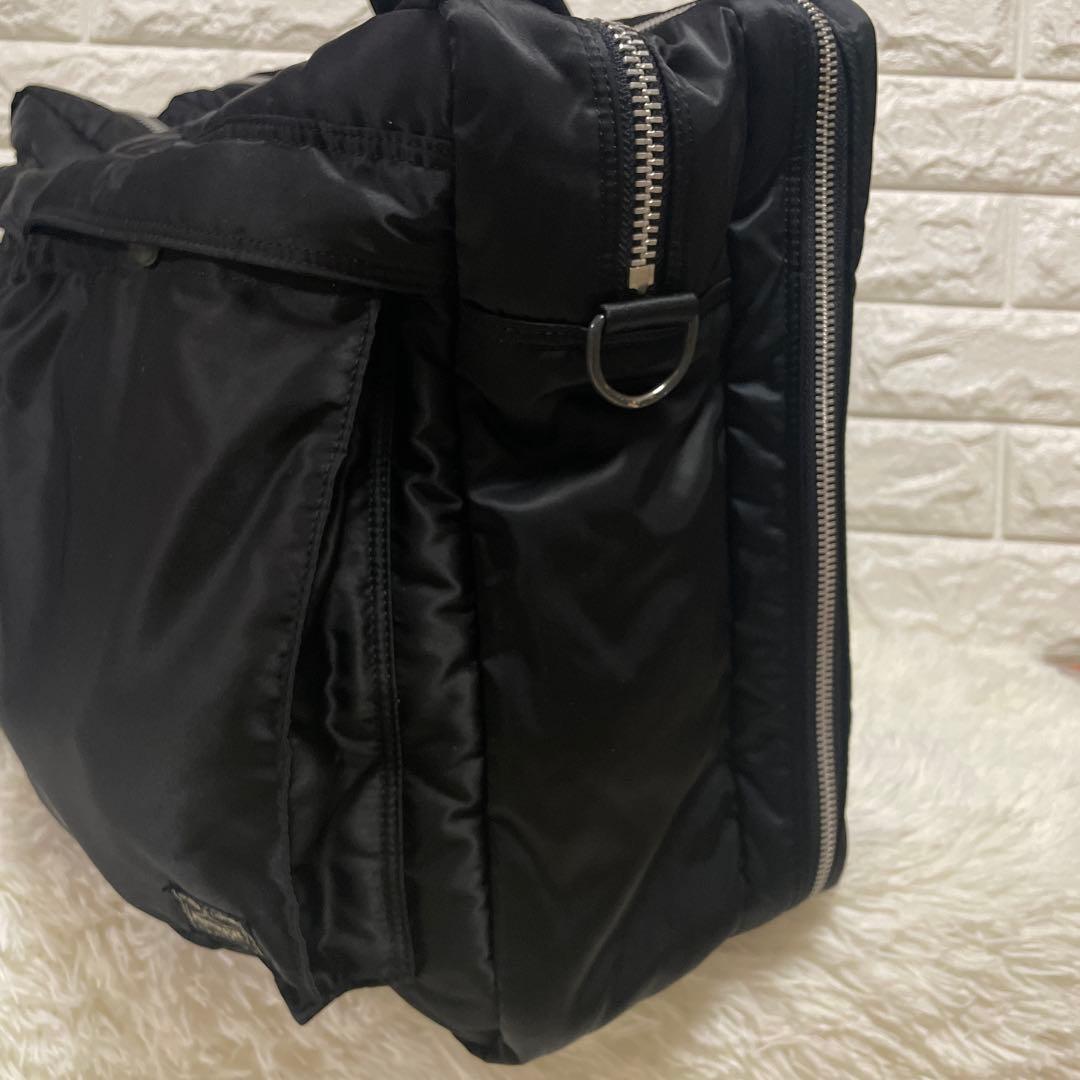 【美品】ポーター タンカー 2way オーバーナイト ブリーフケース 黒 2層