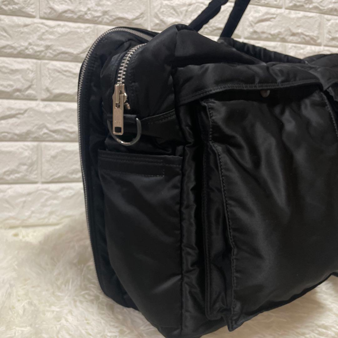 【美品】ポーター タンカー 2way オーバーナイト ブリーフケース 黒 2層