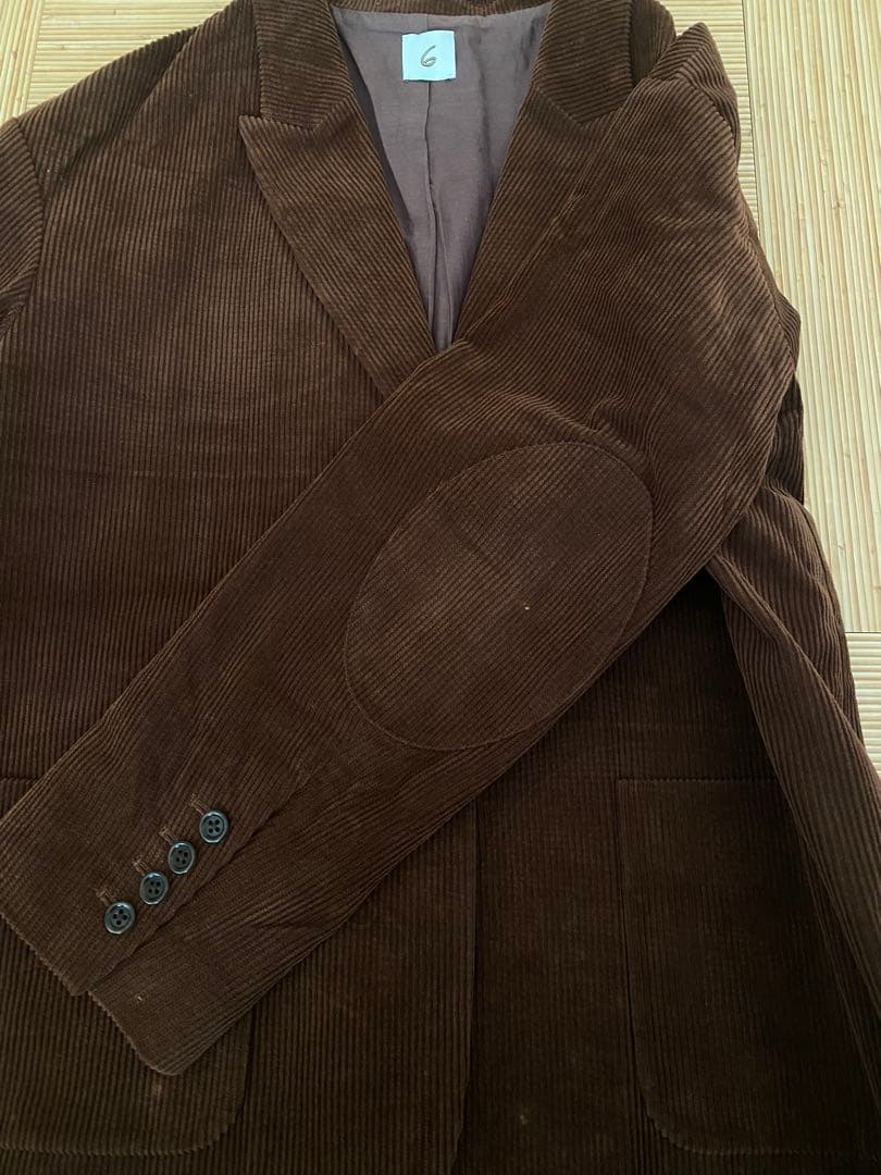 roku 6 ジャケット　コーディロイ　ブラウン