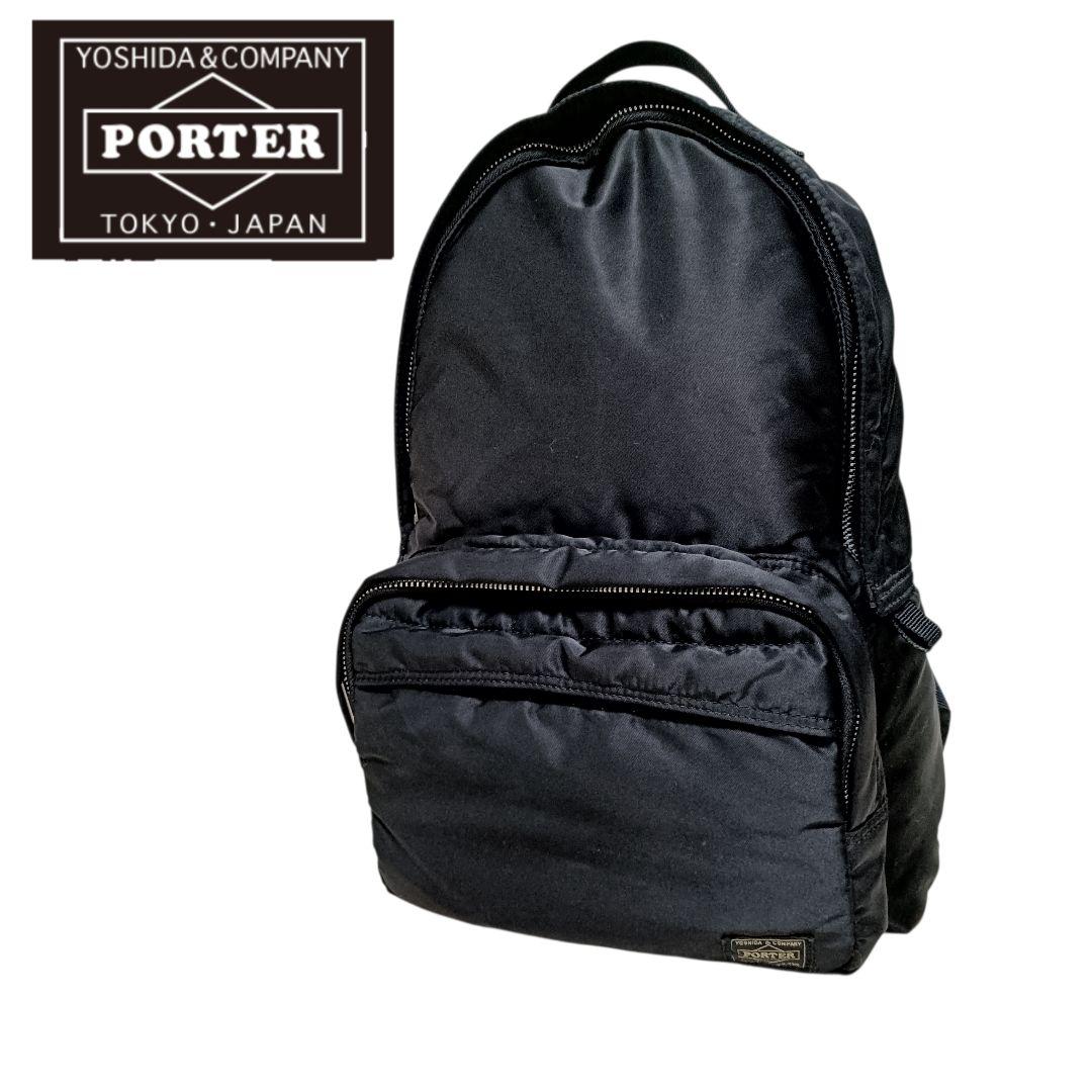【美品】PORTER ポーター リュック タンカー ブラック