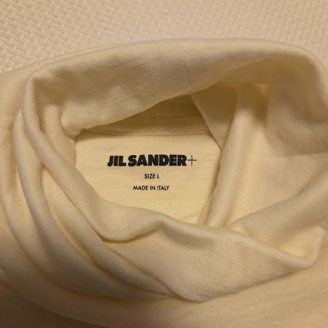 JIL SANDER ホワイト タートルネック Tシャツ L
