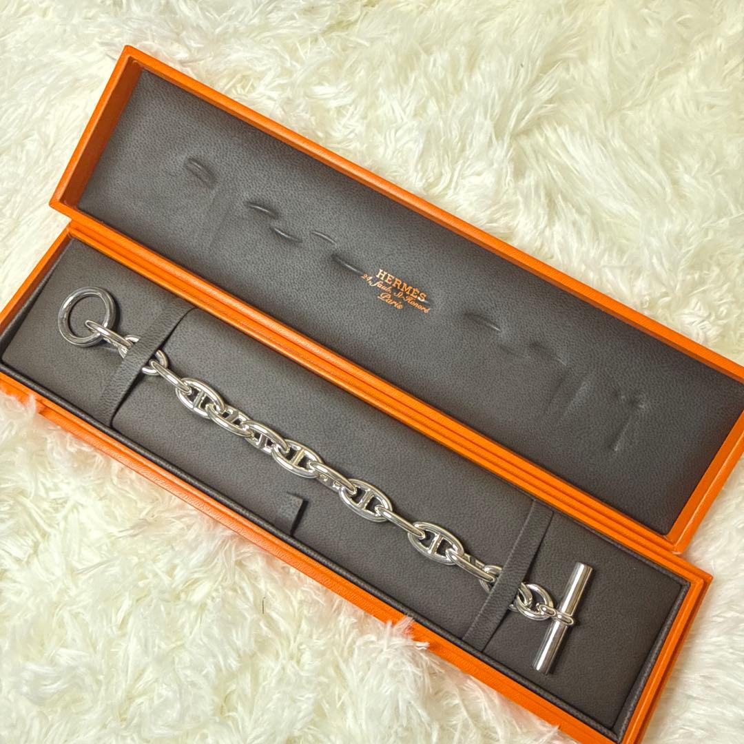 【新品未使用】 エルメス シェーヌダンクル ブレスレットGM13コマ クリスマス