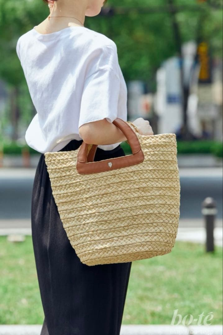 mizuki様【ヘレンカミンスキー】かごバッグ2way A4 ラフィア レザー