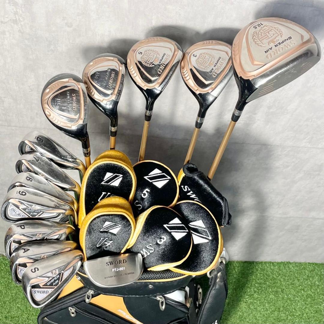 カタナ スウォード スナイパーエアー ゴルフクラブセット R 豪華13本 右利き