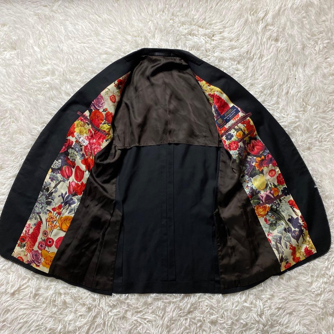 しのかりポールスミス セットアップ　スーツ　花柄　高級生地　ステッチ加工