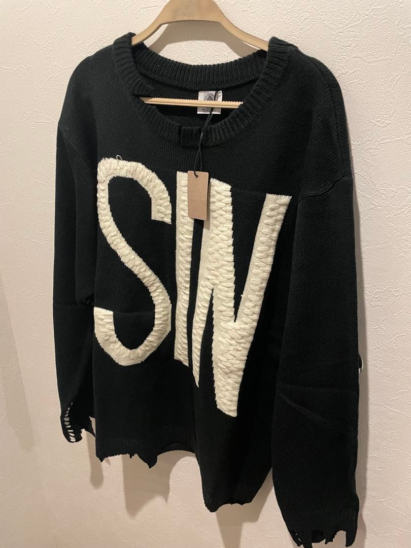 saint mxxxxxx ダメージニット　24SS