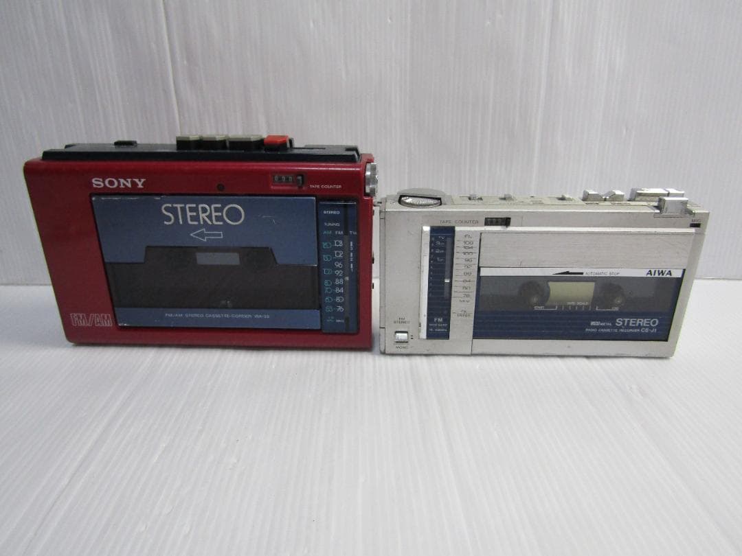 K0736 SONY WA-33/AIWA CS-J1 カセットプレーヤー