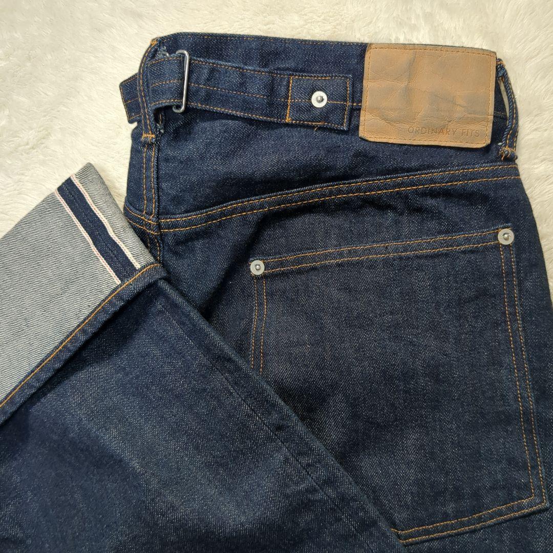 ✨赤耳！シンチバック！w30✨Ordinary fits ワイド濃紺 日本製