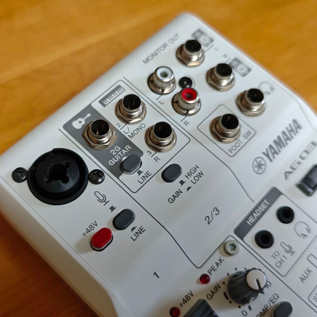 YAMAHA AG03MK2 オーディオインターフェイス ホワイト
