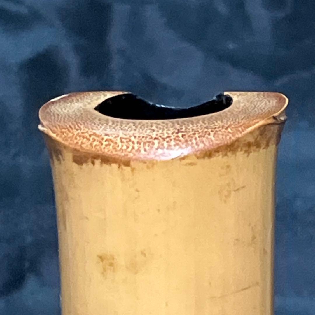 尺八 琴古流 在銘 3印 中継ぎ緩み無し 籐巻銀三線 状態良好品 音出し確認済み