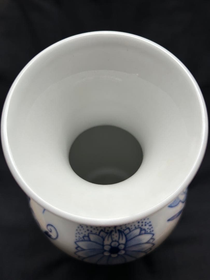 花瓶　マイセン　ブルーオニオン　フラワーベース