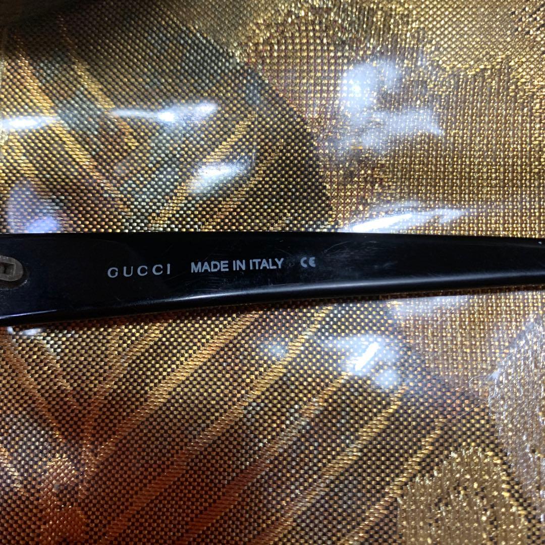 GUCCI グッチ サングラス 度なし オーバル フルリム