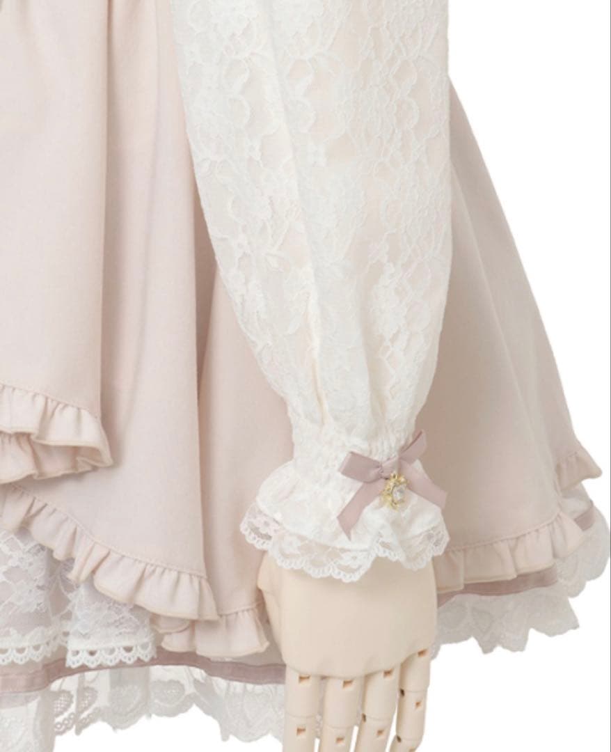 「完売品」 LIZLISA フロントカシュクールBIGリボンセットアップ ピンク