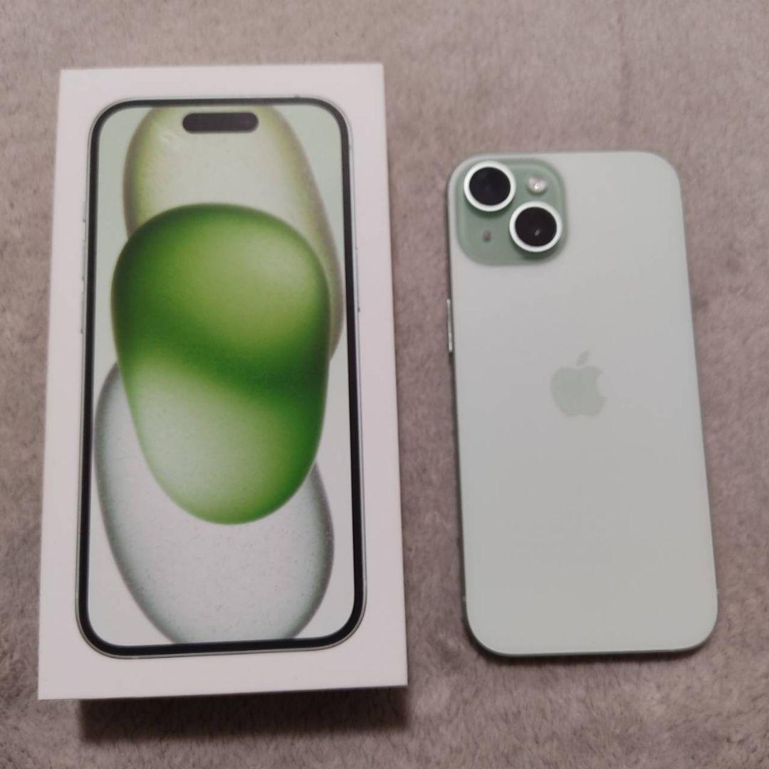 Apple iPhone 15 ミッドナイトグリーン 本体
