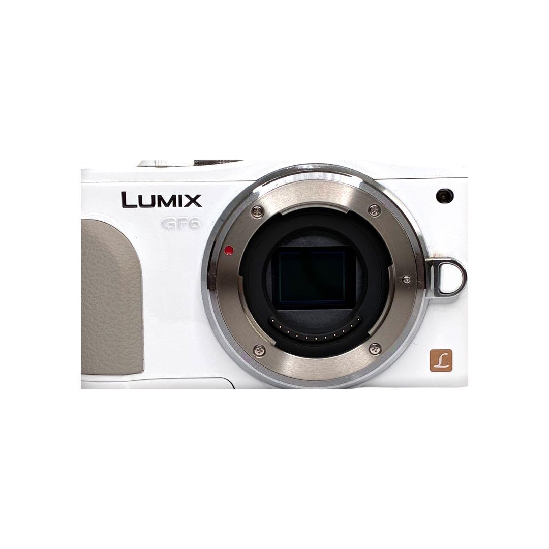 【極美品】LUMIX DMC-GF6W-W ダブルズームキット ホワイト