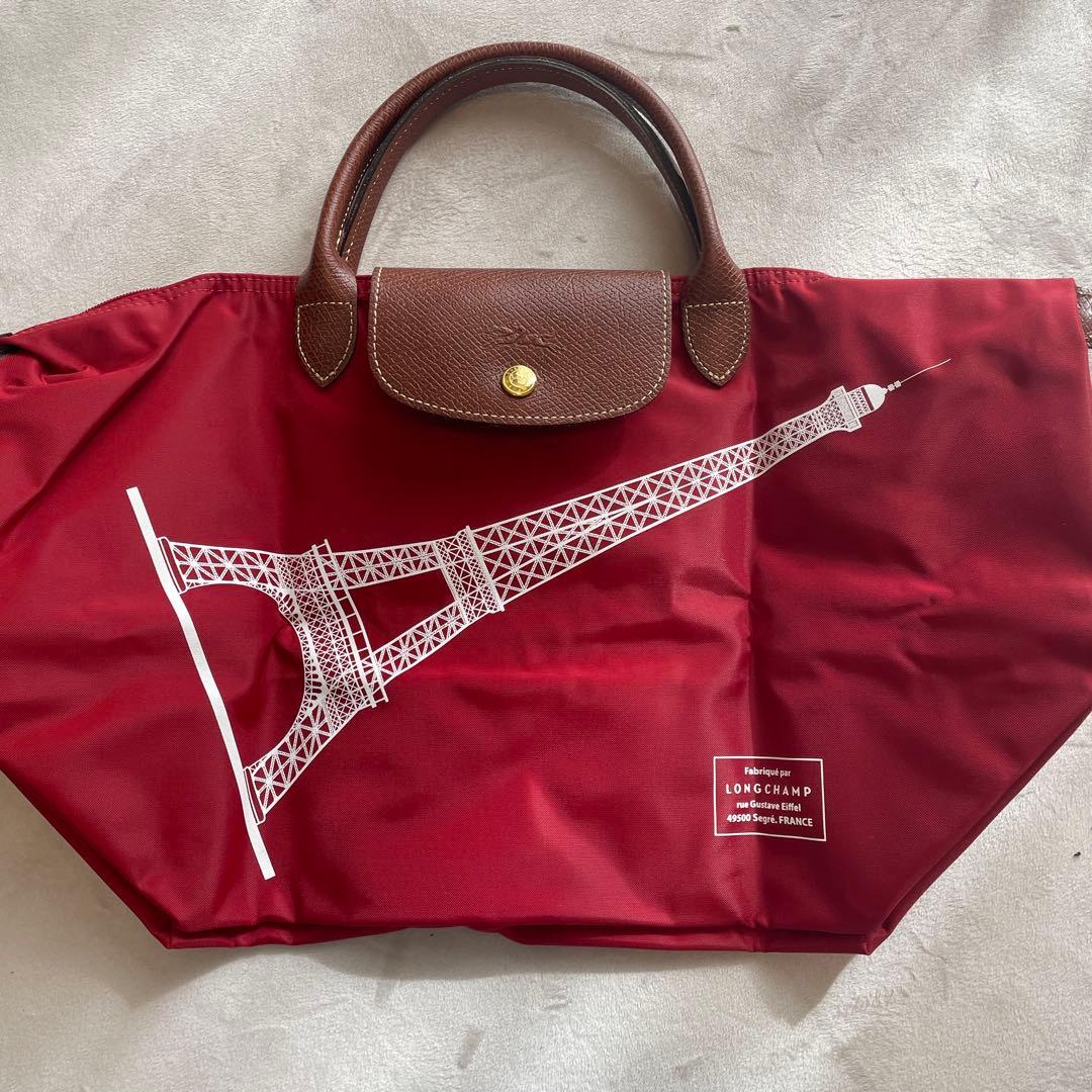 LONGCHAMP エッフェル塔 ル・プリアージュ　赤