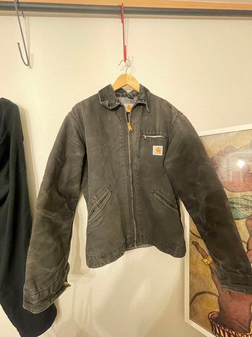 Carhartt ブラック デトロイトジャケット