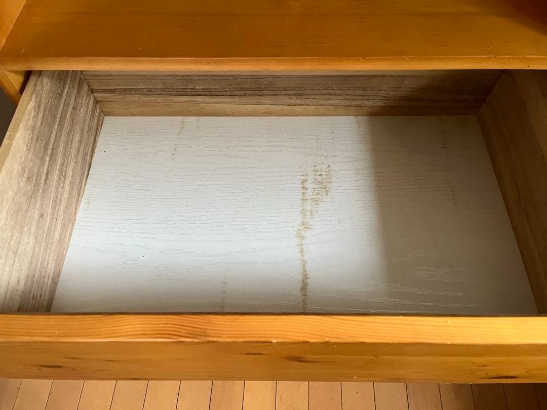 パイン材3段チェスト　送料込み