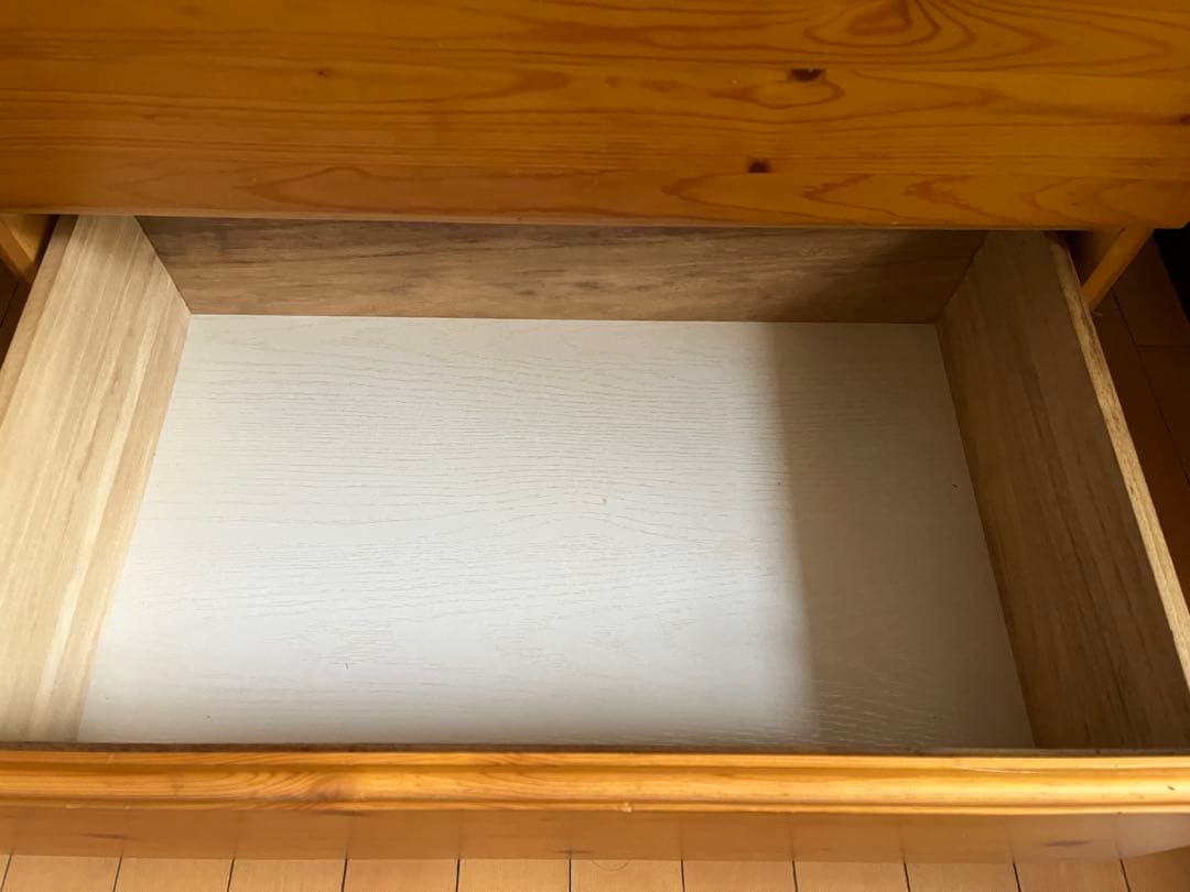 パイン材3段チェスト　送料込み