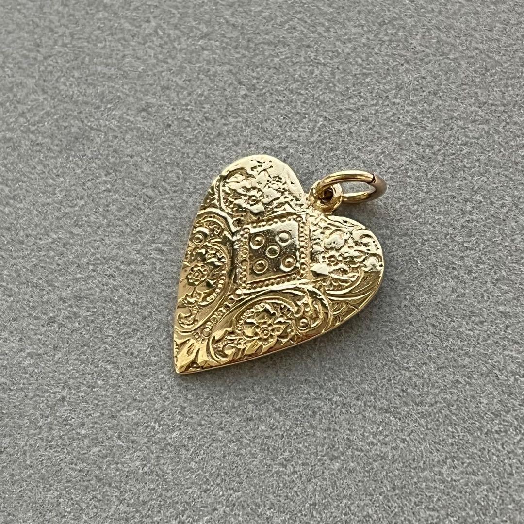 agete アガット K9 9ct ハート チャーム