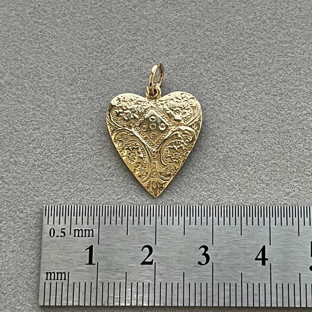 agete アガット K9 9ct ハート チャーム