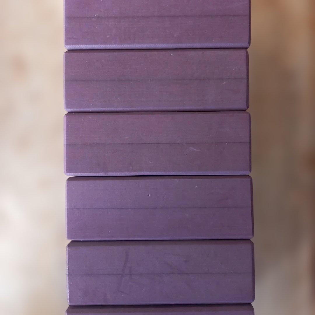 Yoga works ヨガブロック 6個セット バーガンディ