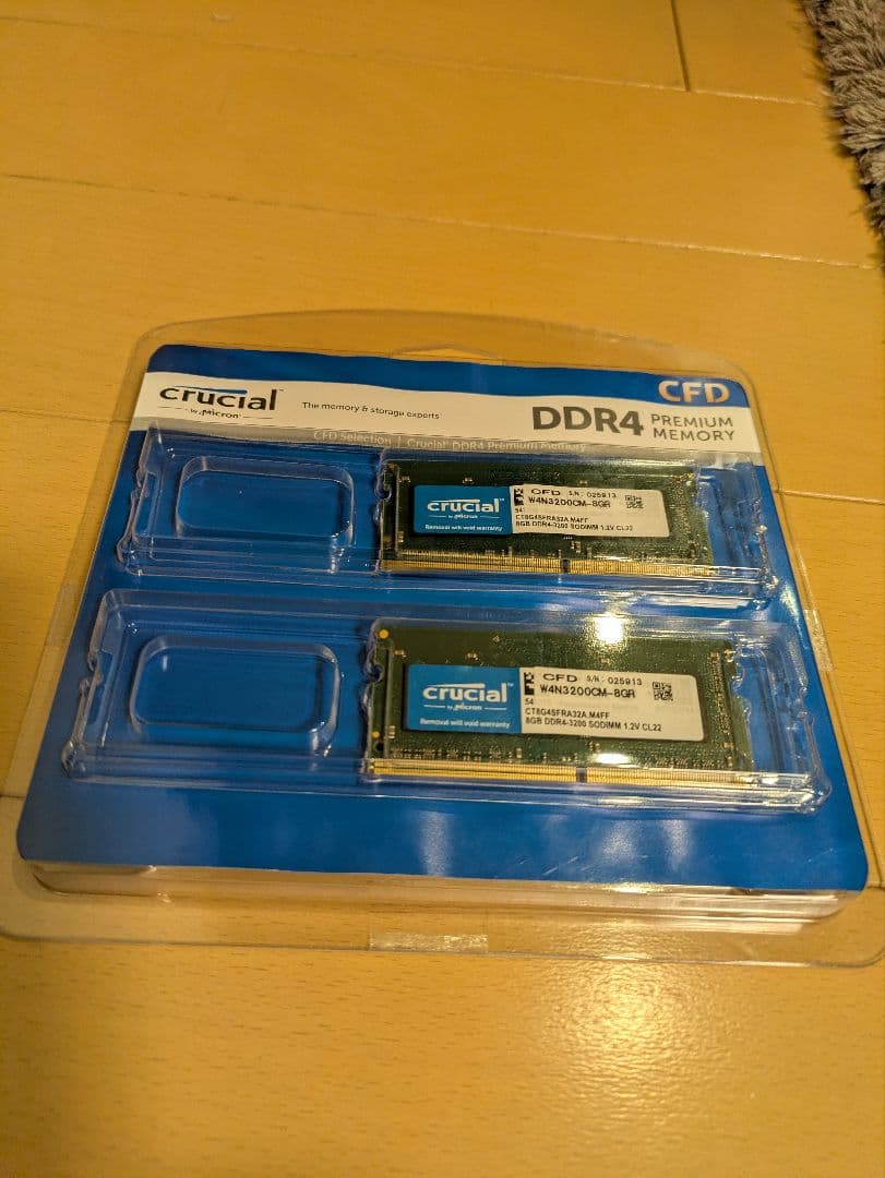 Crucial ノートPC用メモリ DDR4-3200 8GB×2 計16GB