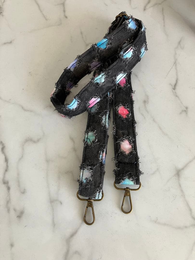 868 まゆ　大きめデニムリメイクバック　ハンドメイド 2点