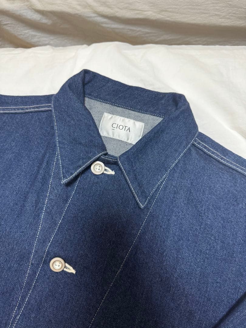 CIOTA インディゴスピンコットンデニムカバーオール